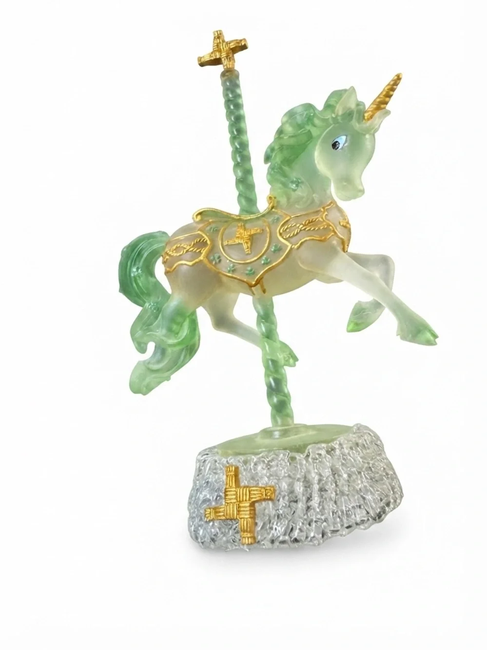 Rare-Irish luck of the Irish Unicorn Carousel Collection by Hamilton Collection